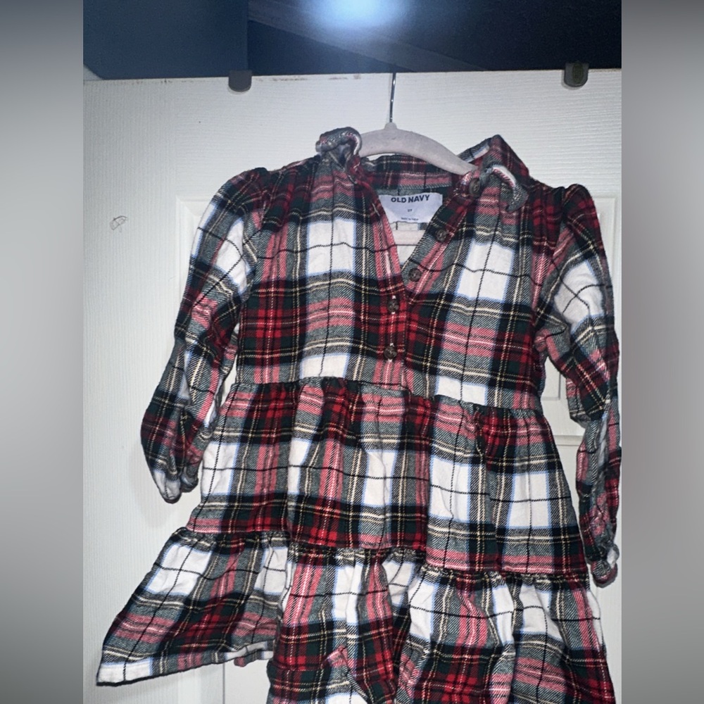 Plaid Kids Shirt - Red and White